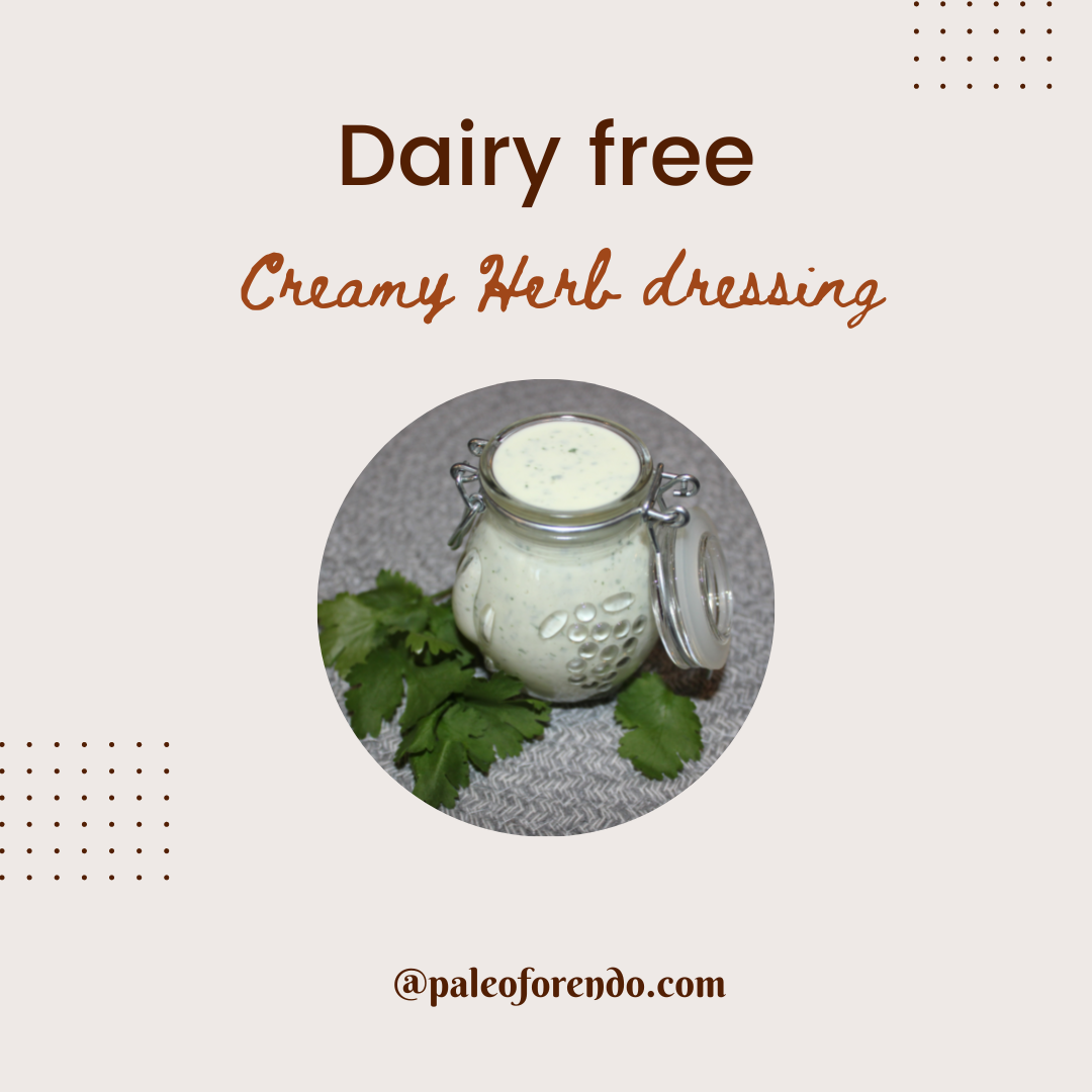 Dairy free creamy herb dressing